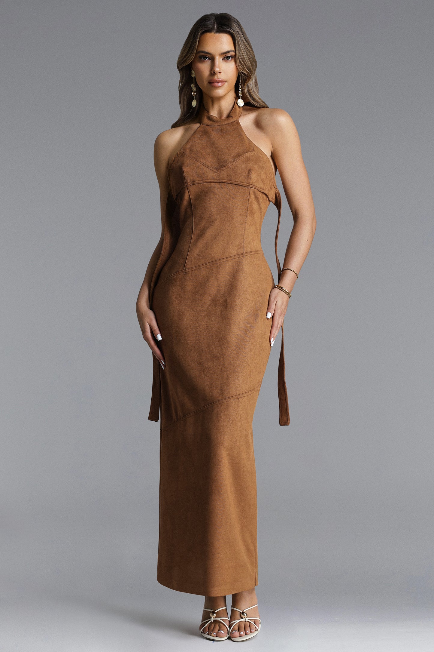 Vestido Maxi Laurie com Tira Pescoço