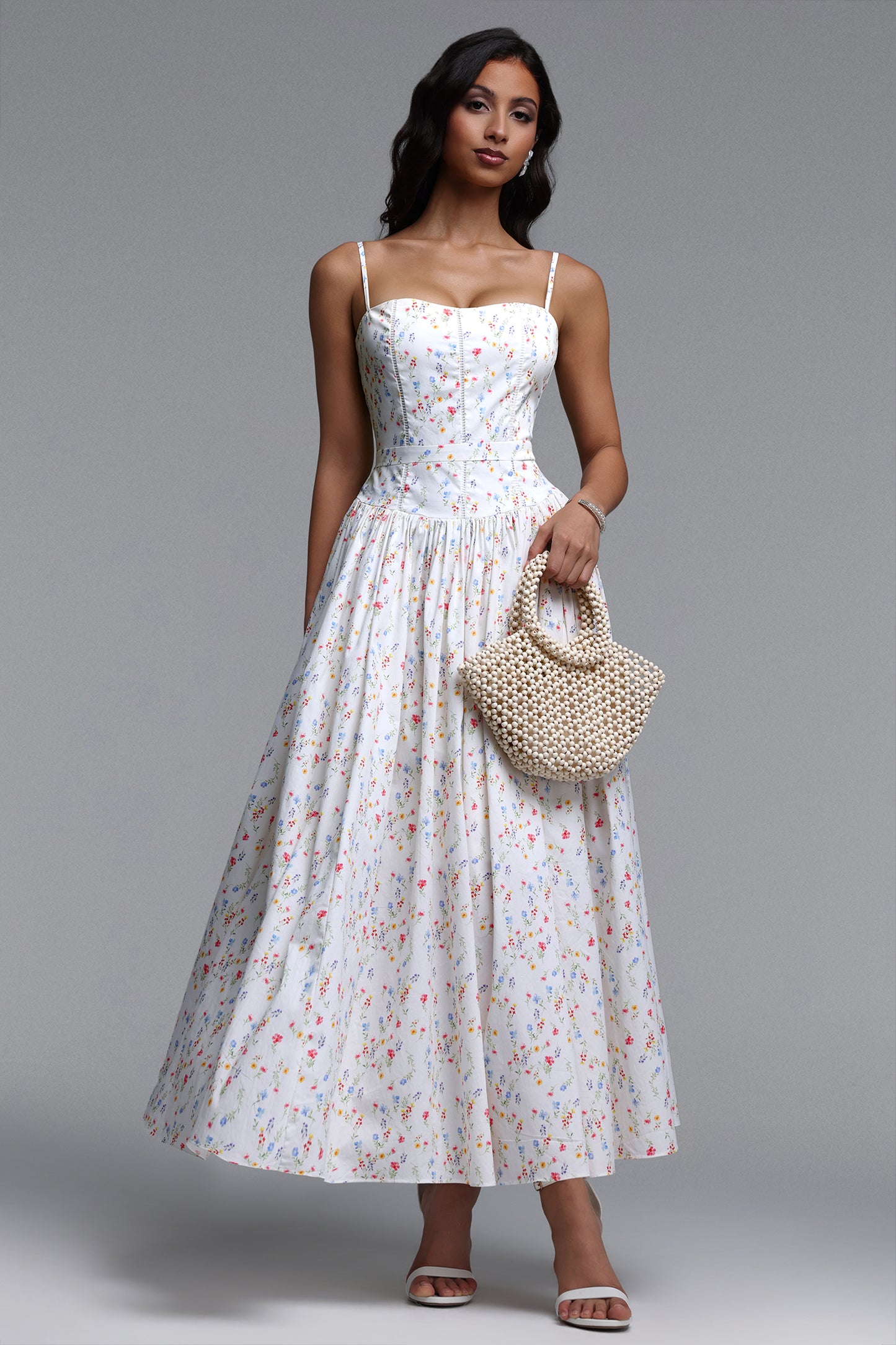 Vestido Maxi Qerly Resort com Estampa Floral