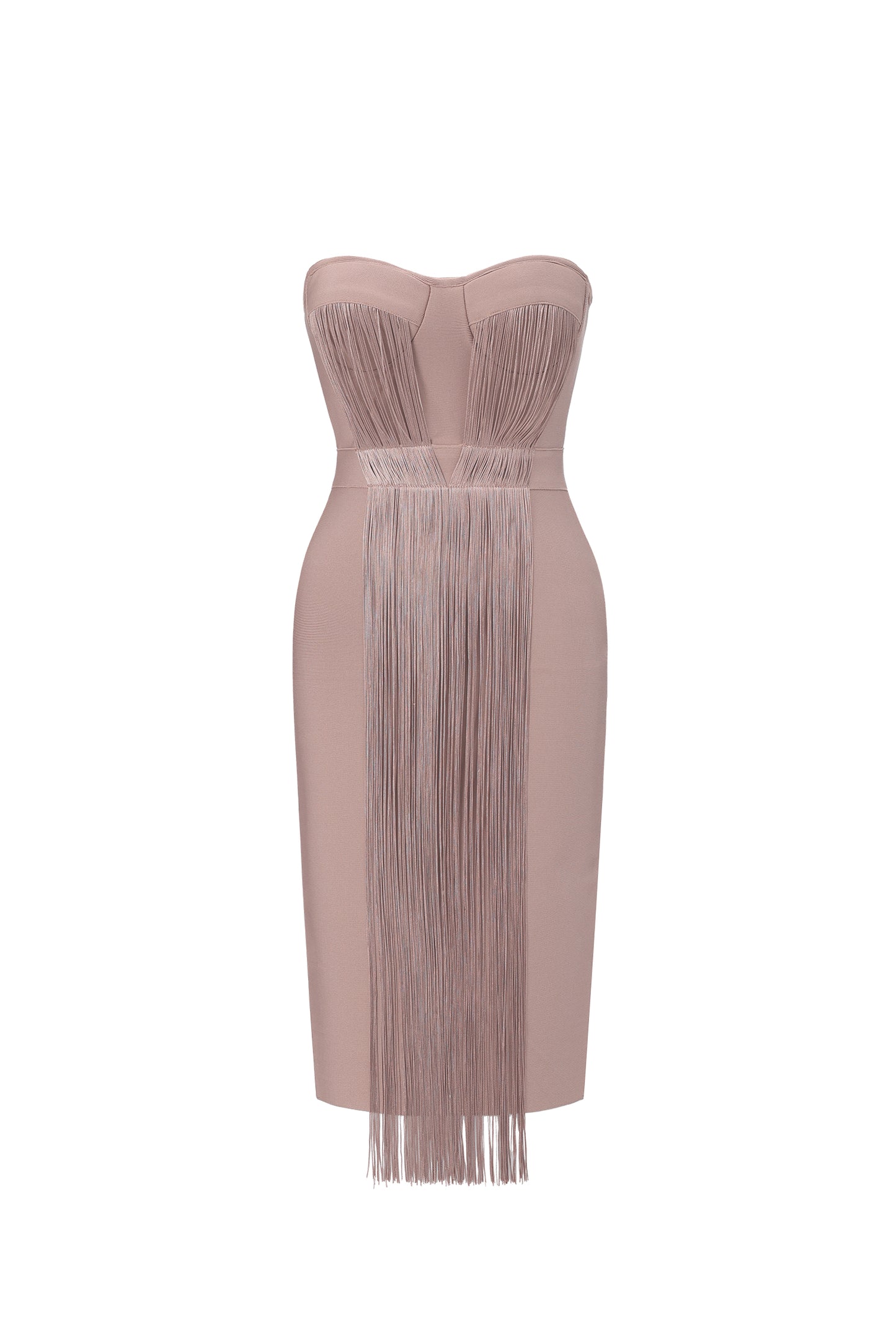 Vestido Xiamara Franja Bandagem Midi