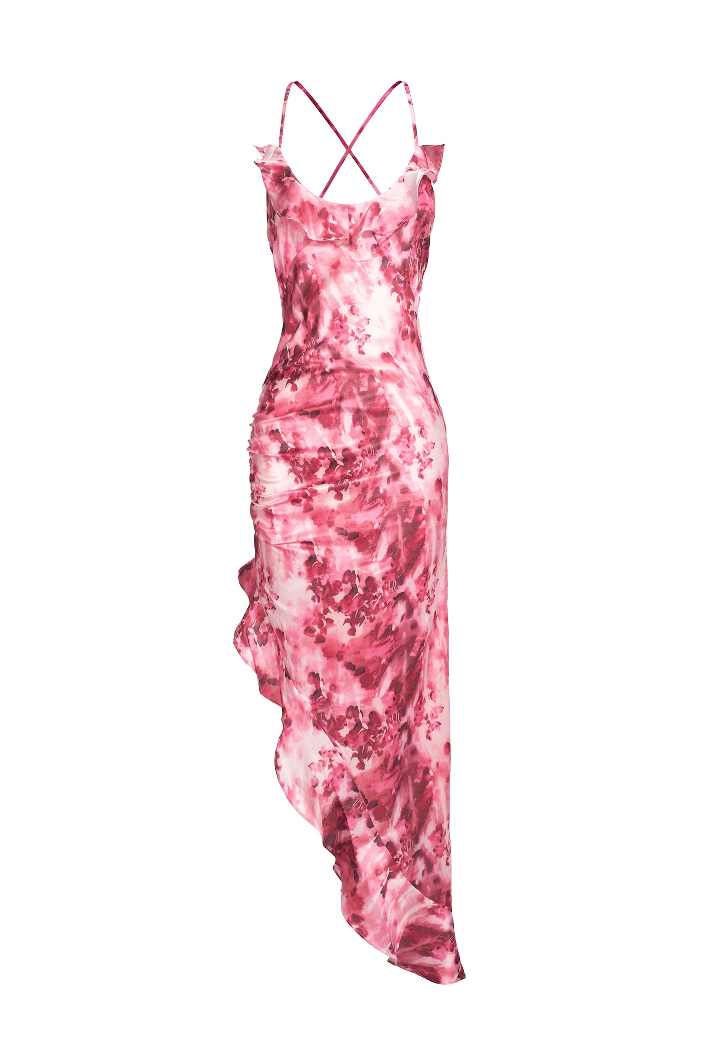 Vestido Fayie com Babado Floral