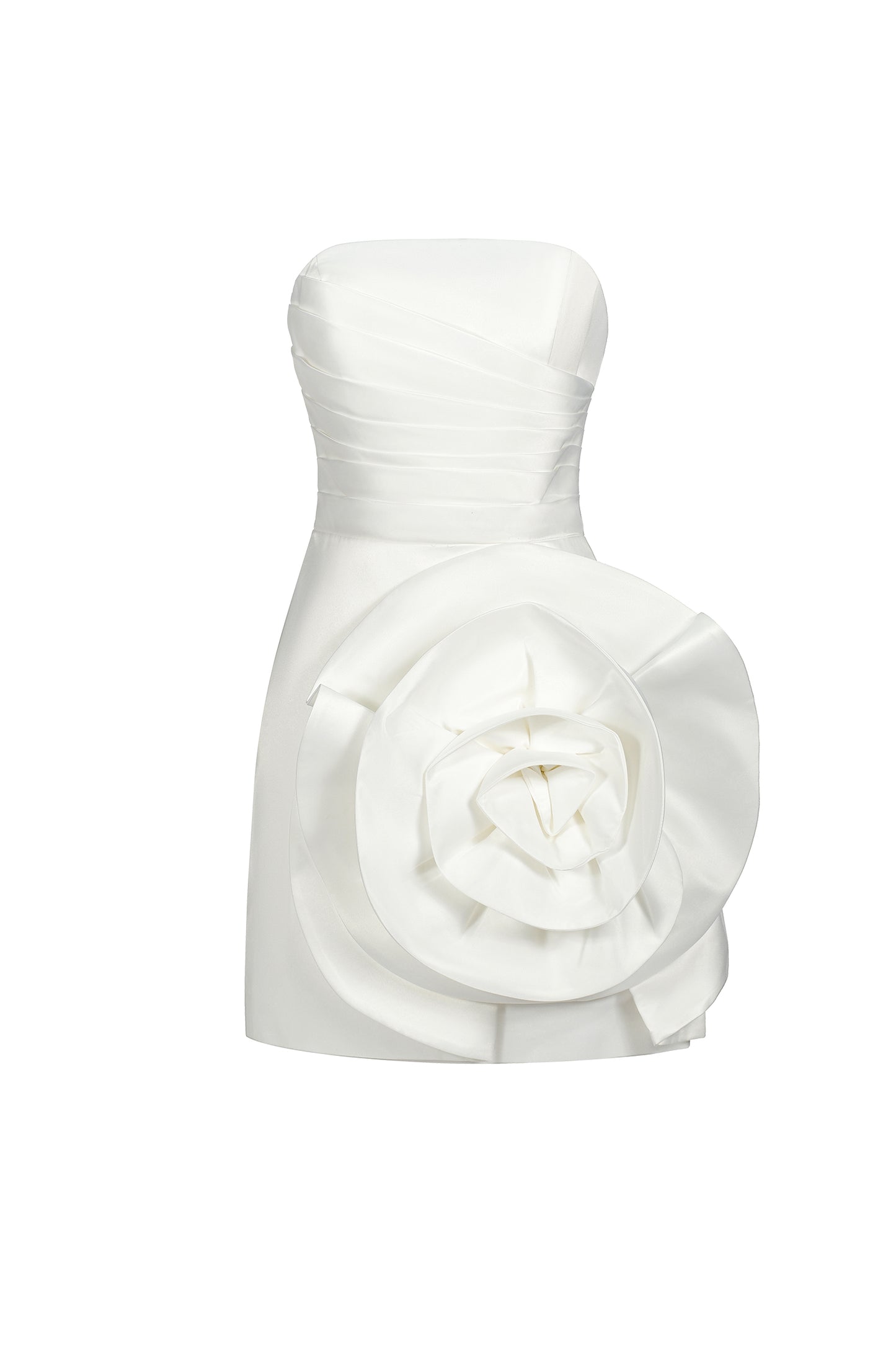 Vestido Kiwisy com Flor Plissada