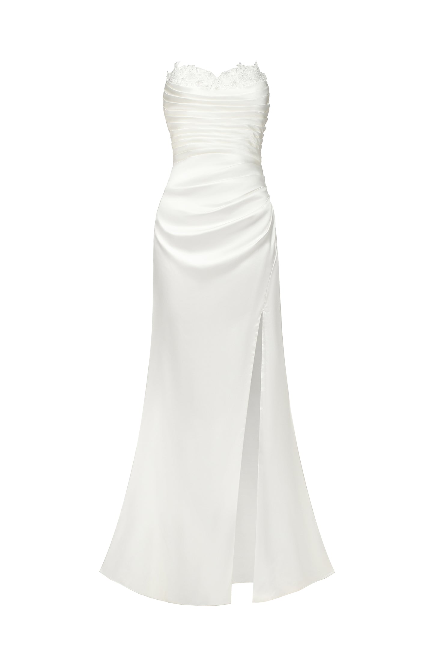 Vestido Maxi Dixie com Fenda Cauda de Sereia