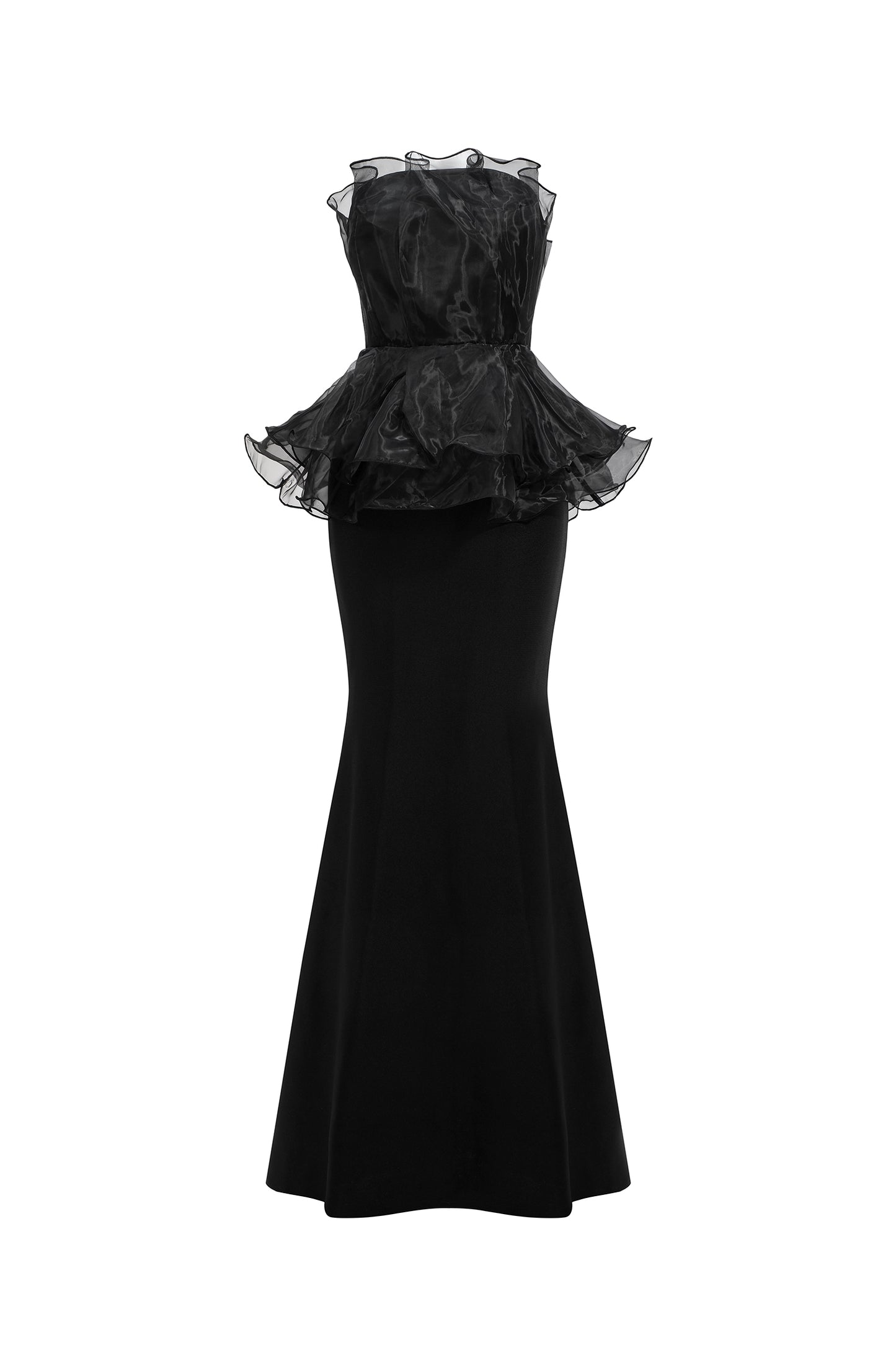 Vestido Maxi Oria Sem Mangas com Cauda Sereia