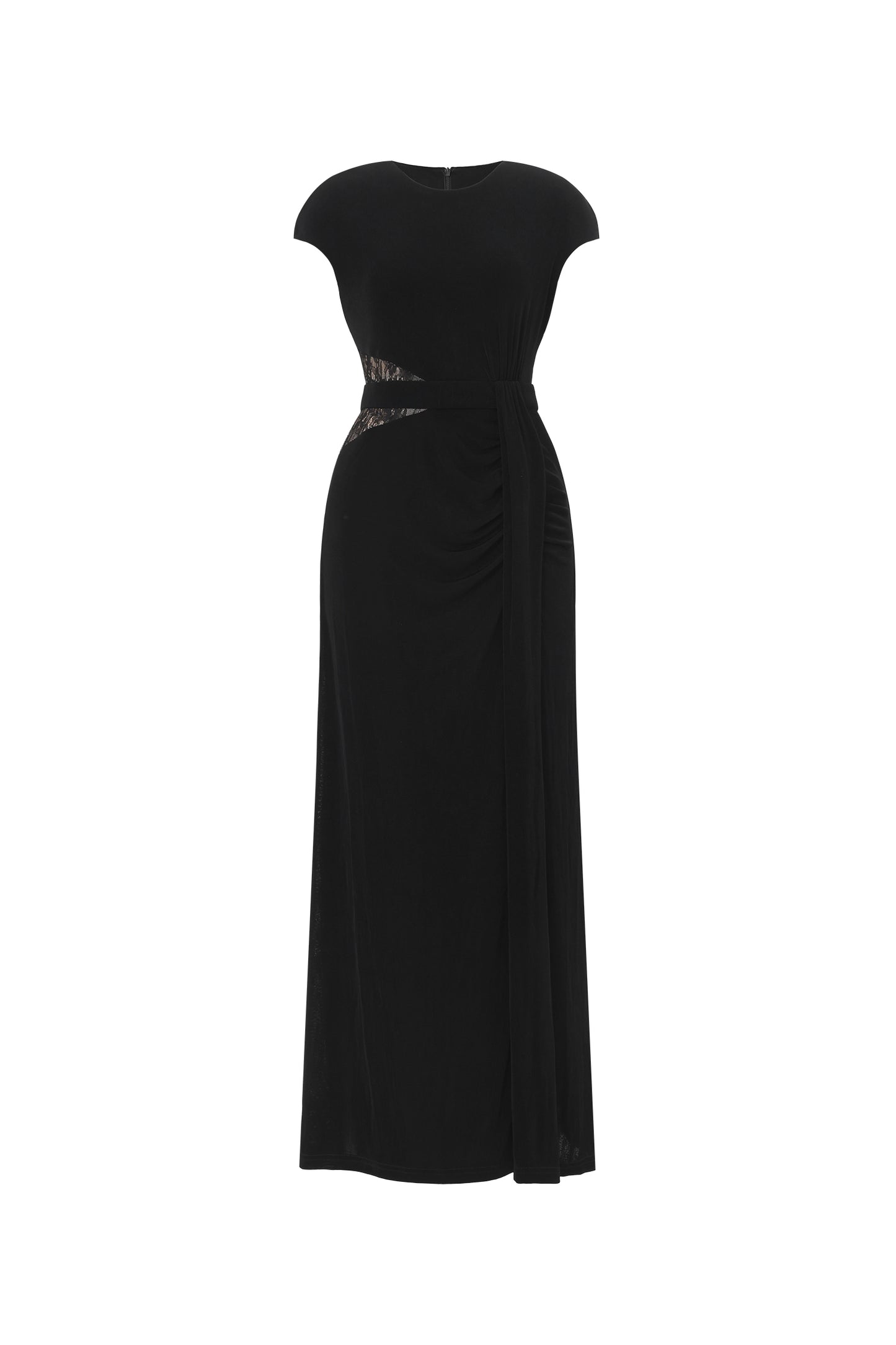 Vestido Maxi Viaua em Tricô com Cut-out