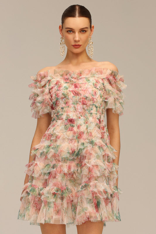 Vestido Mini Hakula com Ombros à Mostra