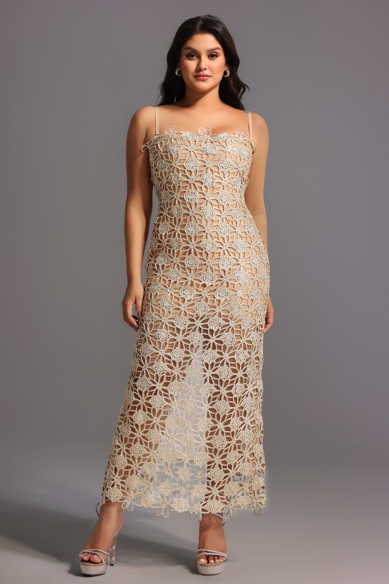 Midi Dress Lelia com Recortes