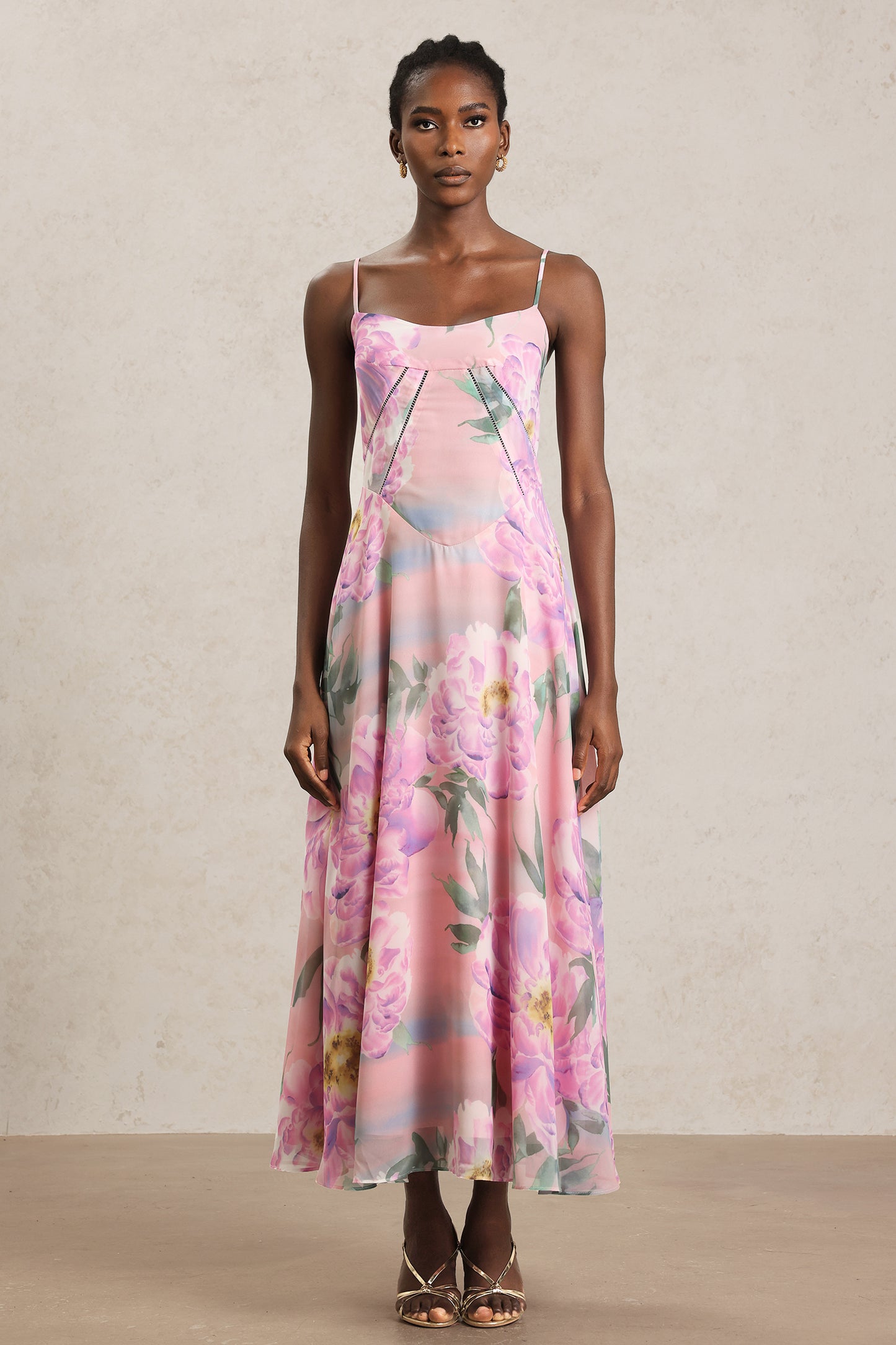 Halter Maxi Gwen com Floral Impresso