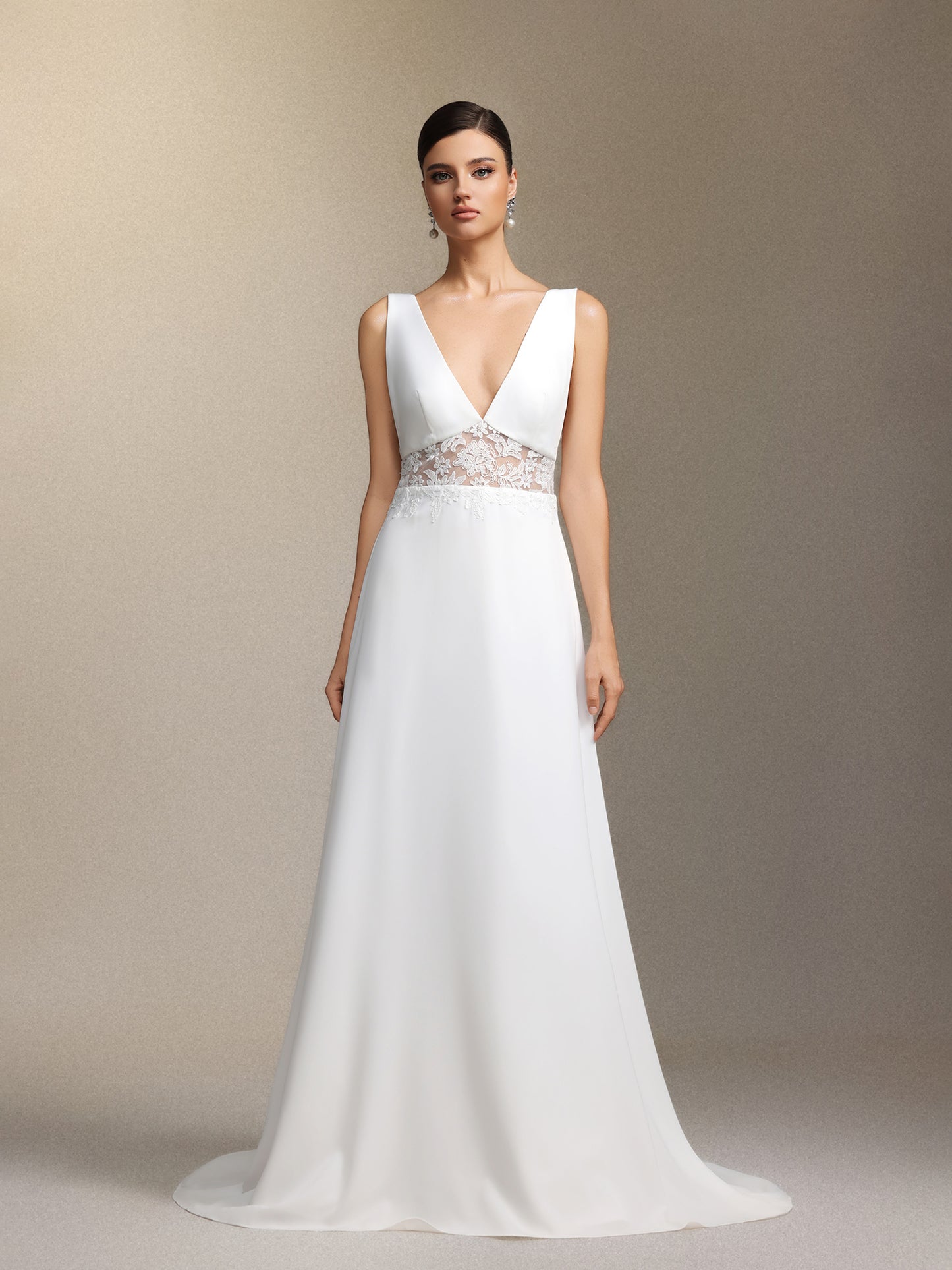Vestido de Noiva Dazie com Renda e Tule