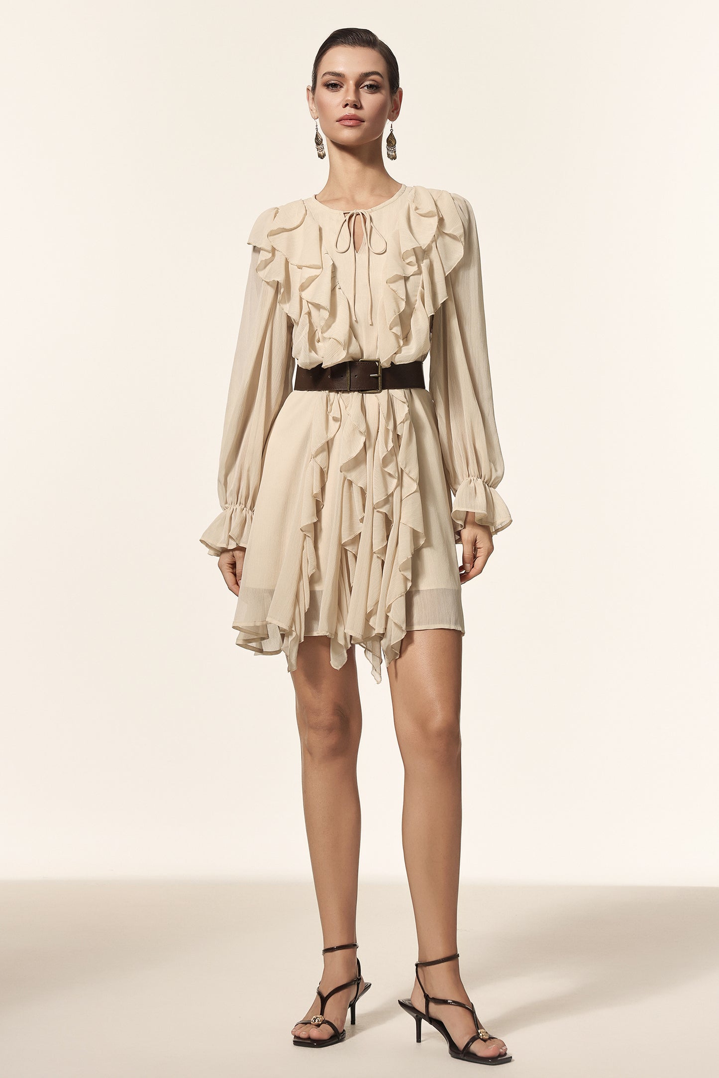 Vestido Mini Kavaza com Pregas