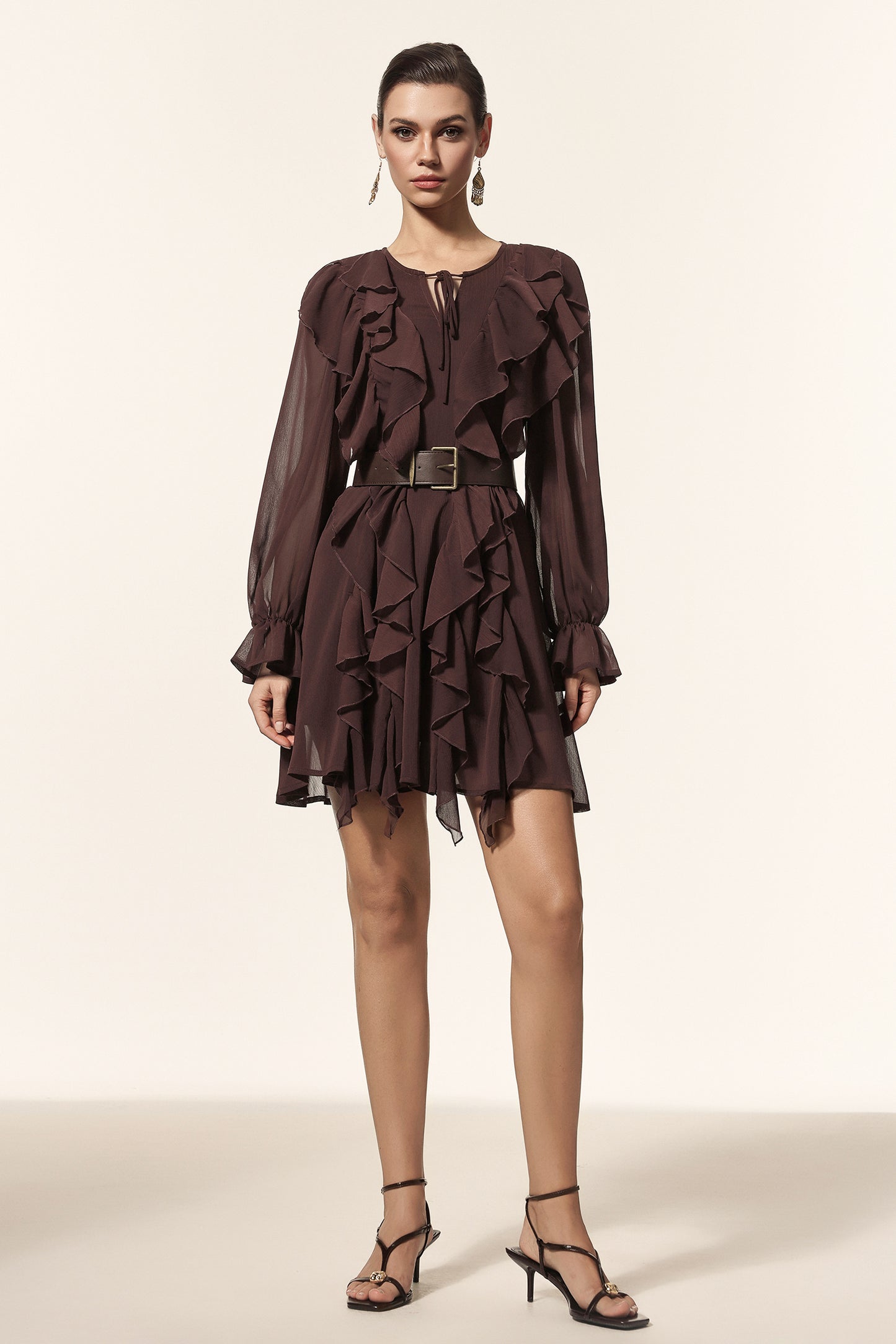 Vestido Mini Kavaza com Pregas