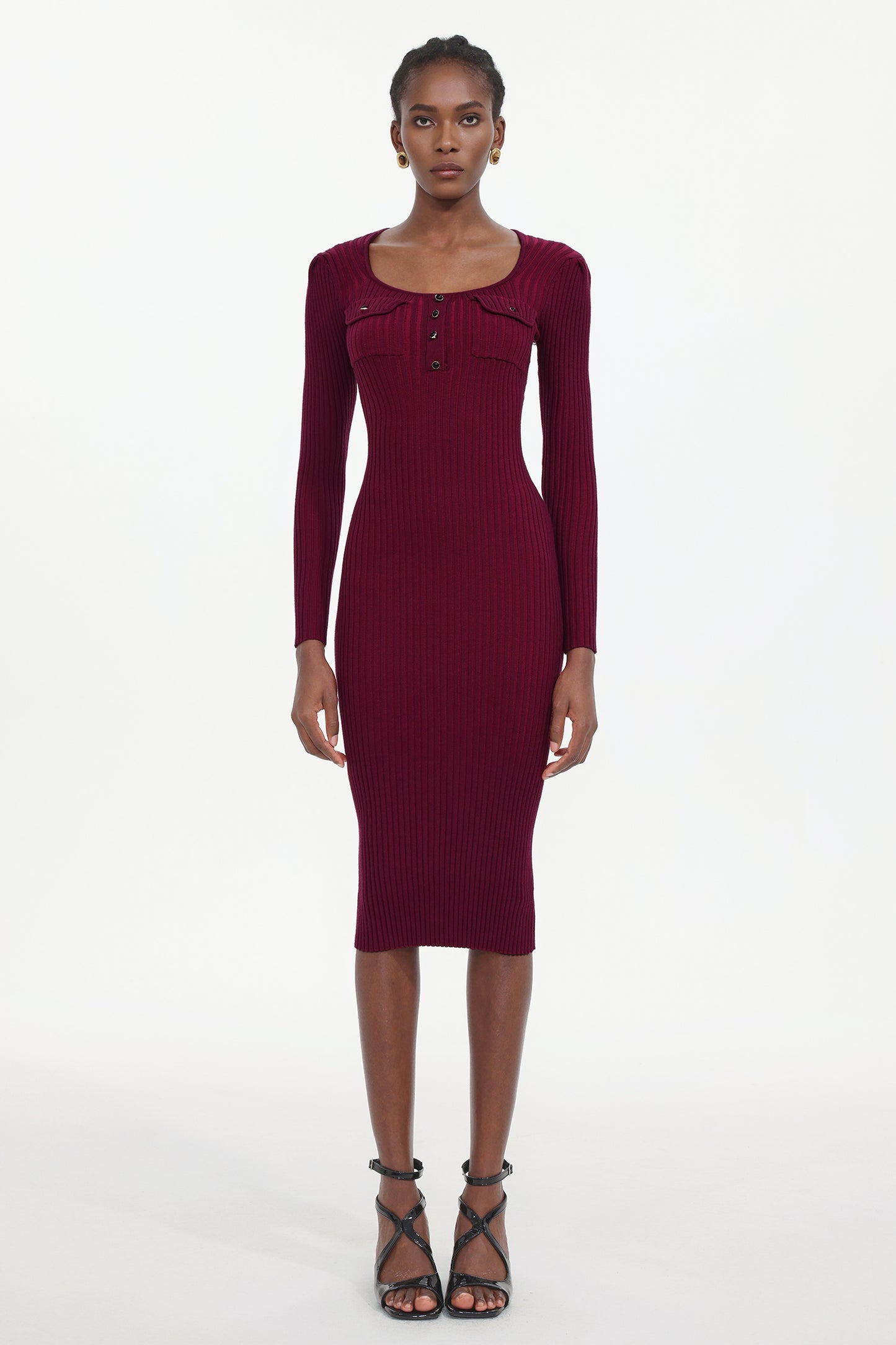 Vestido Midi Pelosy em Tricô