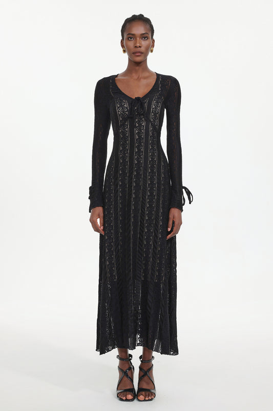 Vestido Katya em Renda com Laço