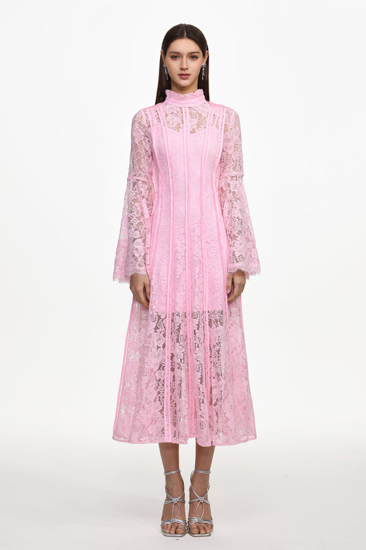 Vestido Maxi Karsten Resort com Renda