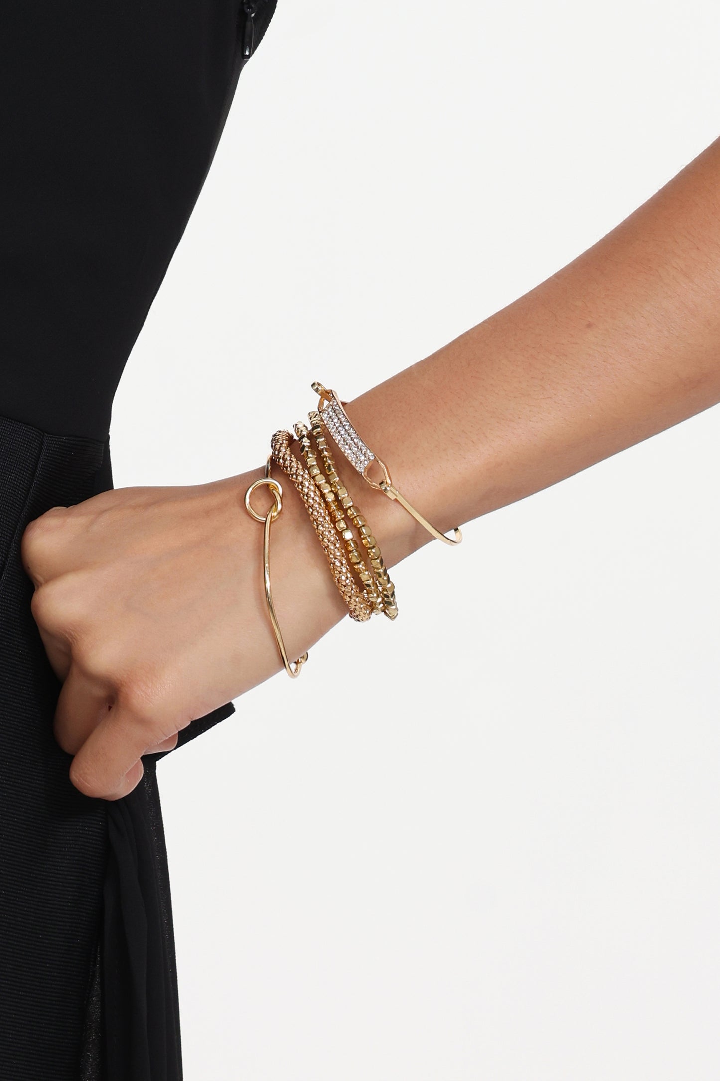 Pulseira Liopa Square com Diamante e Multicorrente em Metal