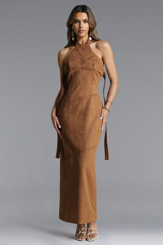 Vestido Maxi Laurie com Tira Pescoço