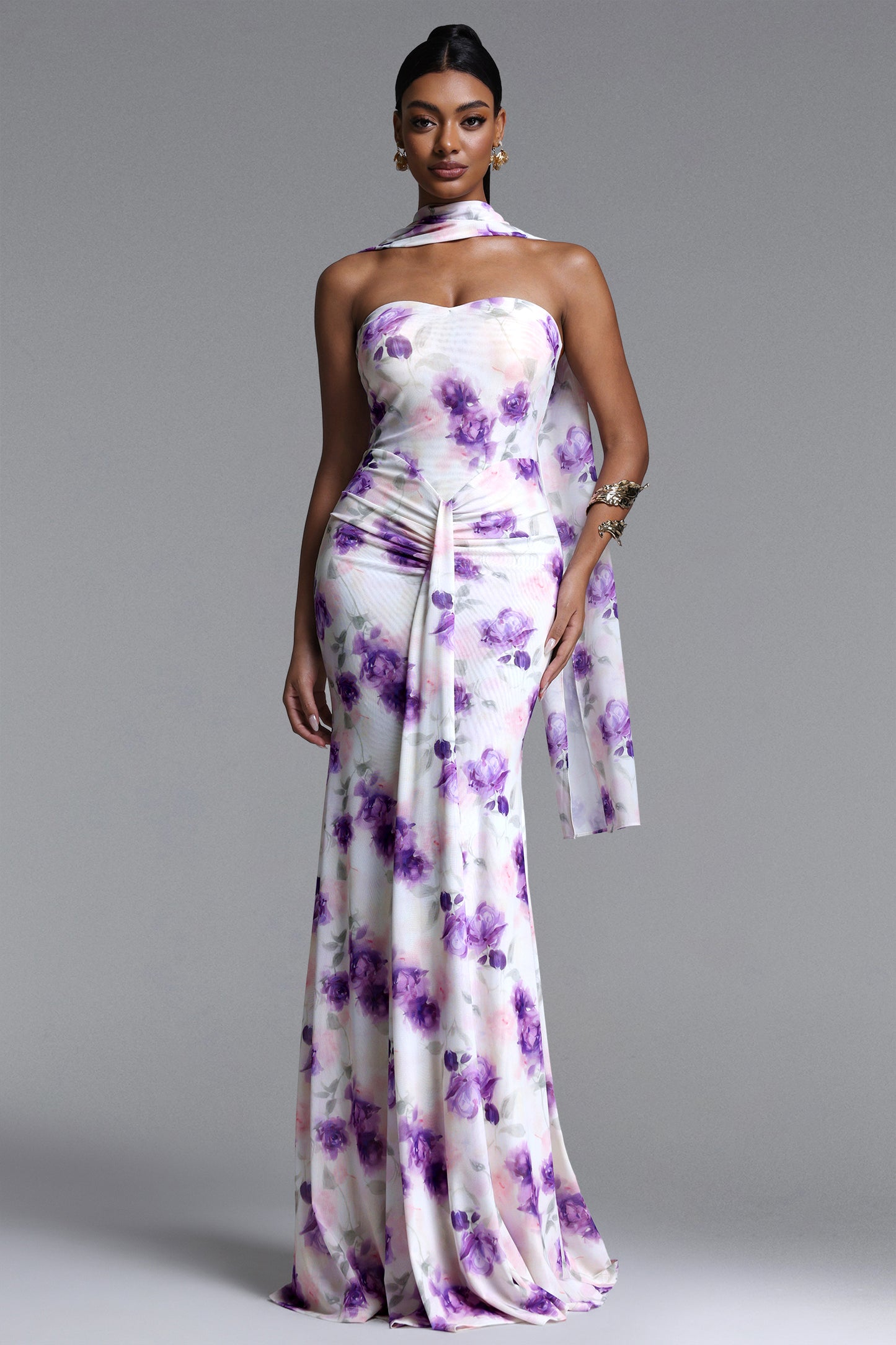 Maxi Dress Olivia com Estampa Floral