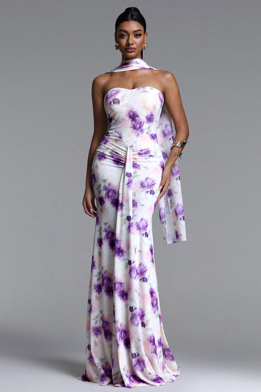 Maxi Dress Olivia com Estampa Floral