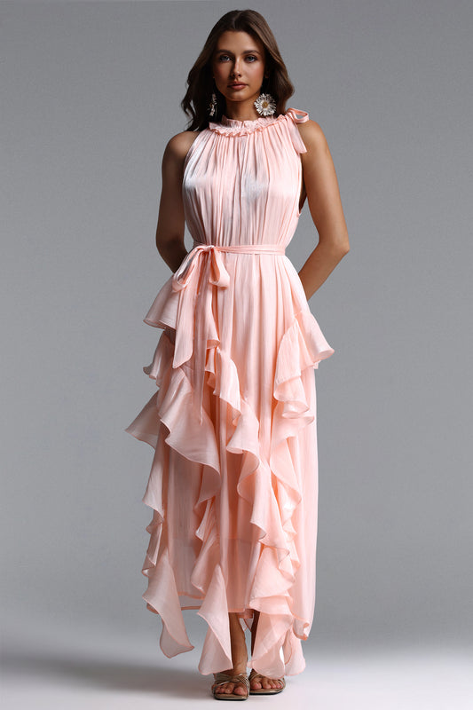Vestido Maxi Dazie Resort em Organza - Flowy e Plissado