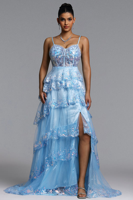 Vestido Maxi Ivy com Paetês Cintilantes