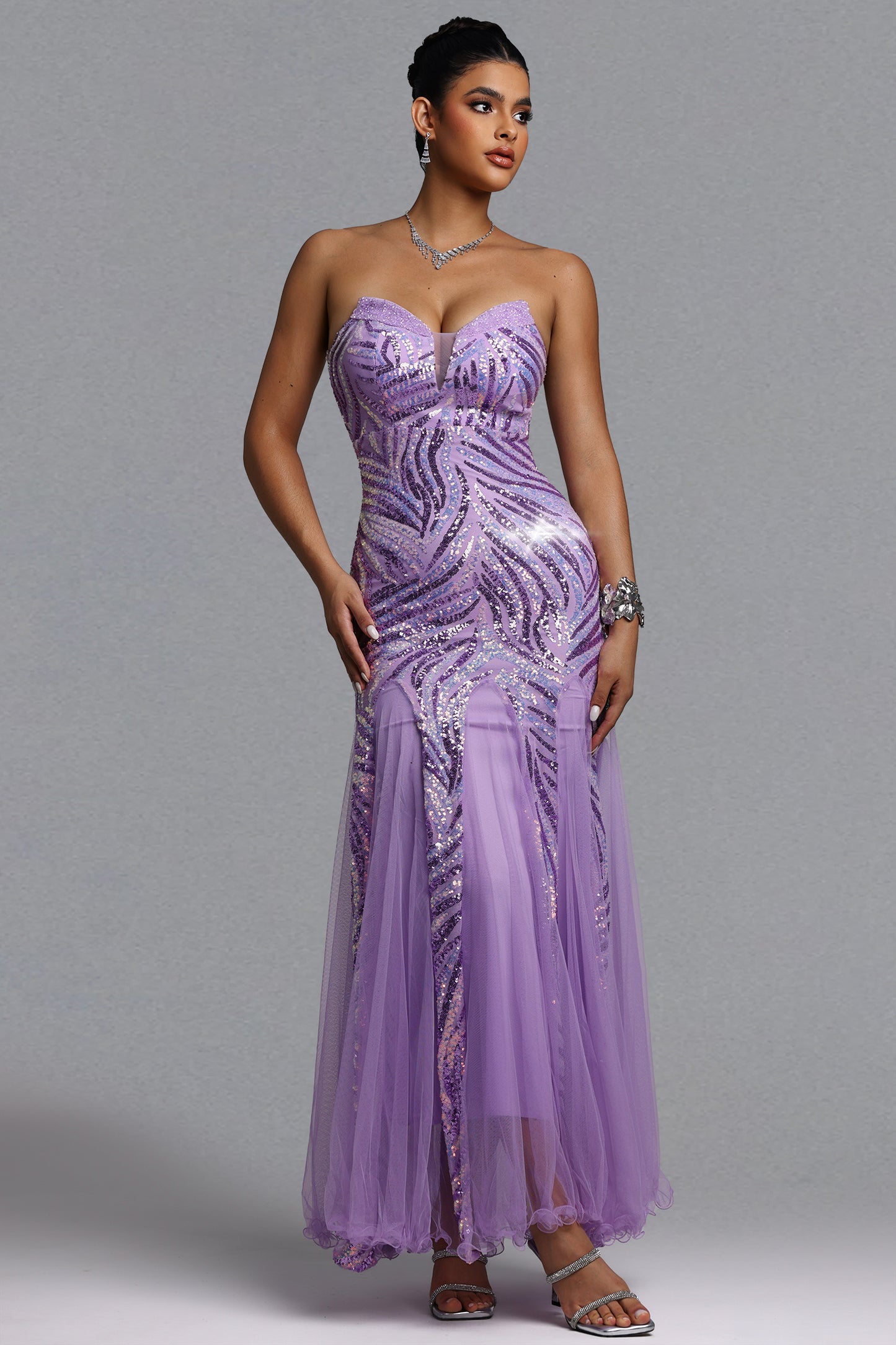 Vestido Maxi Sally com Paetês