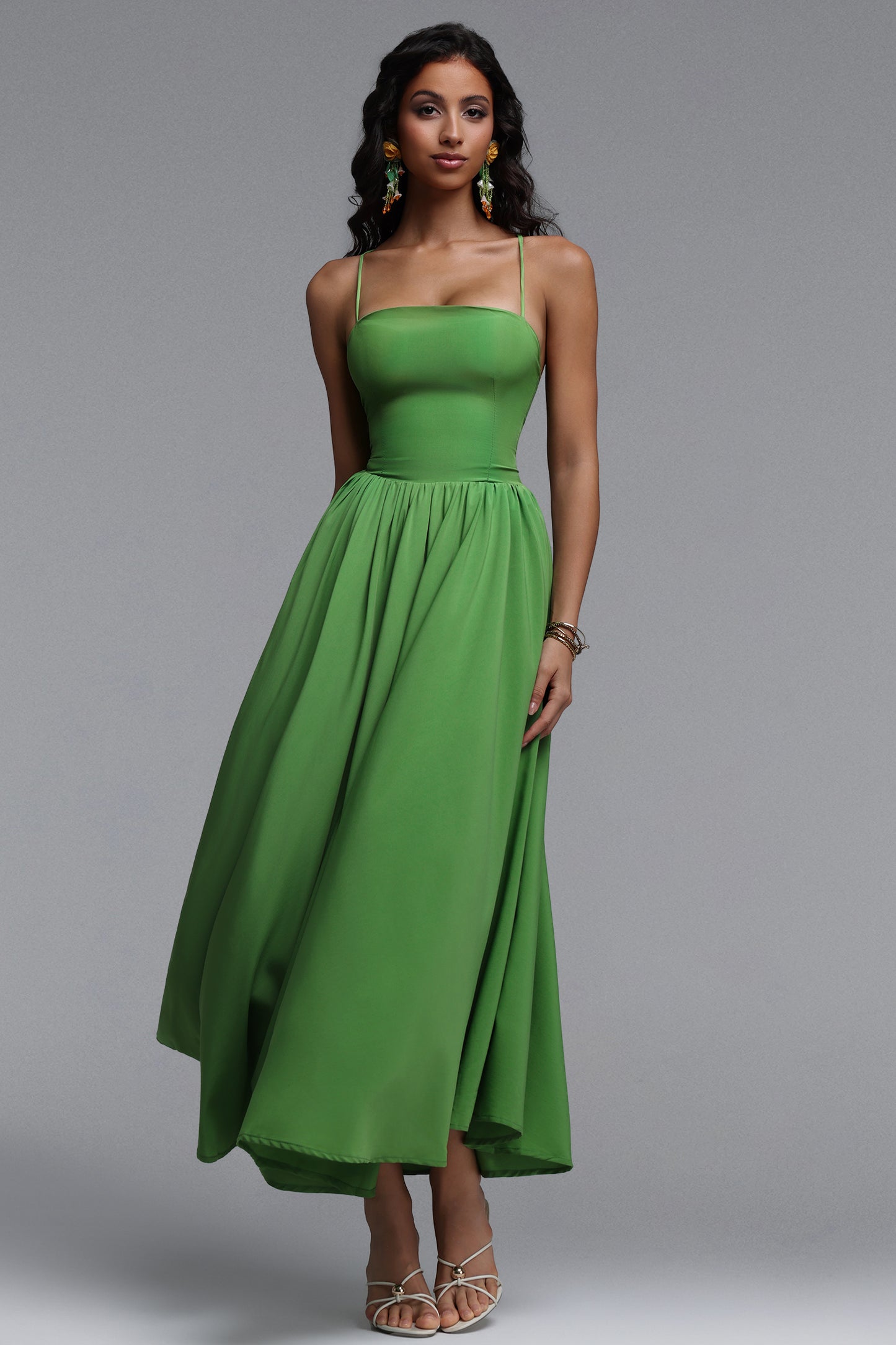Vestido Maxi Kimaya Resort Fluido e Sem Mangas