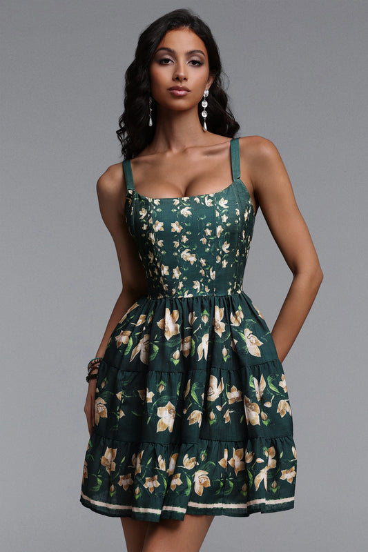 Vestido Mini Lola Resort com Estampa Floral
