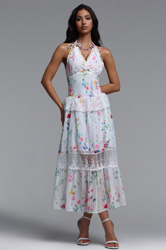 Vestido Maxi Vanina Resort com Estampa Floral