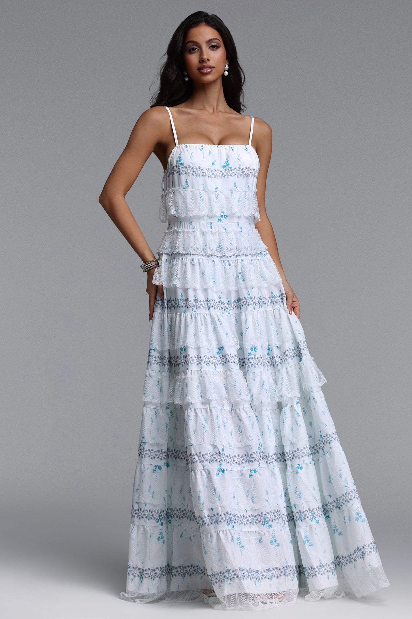 Vestido Longo Priscilla Resort com Estampa Floral