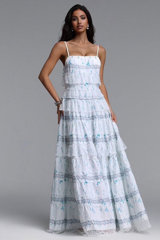 Vestido Longo Priscilla Resort com Estampa Floral