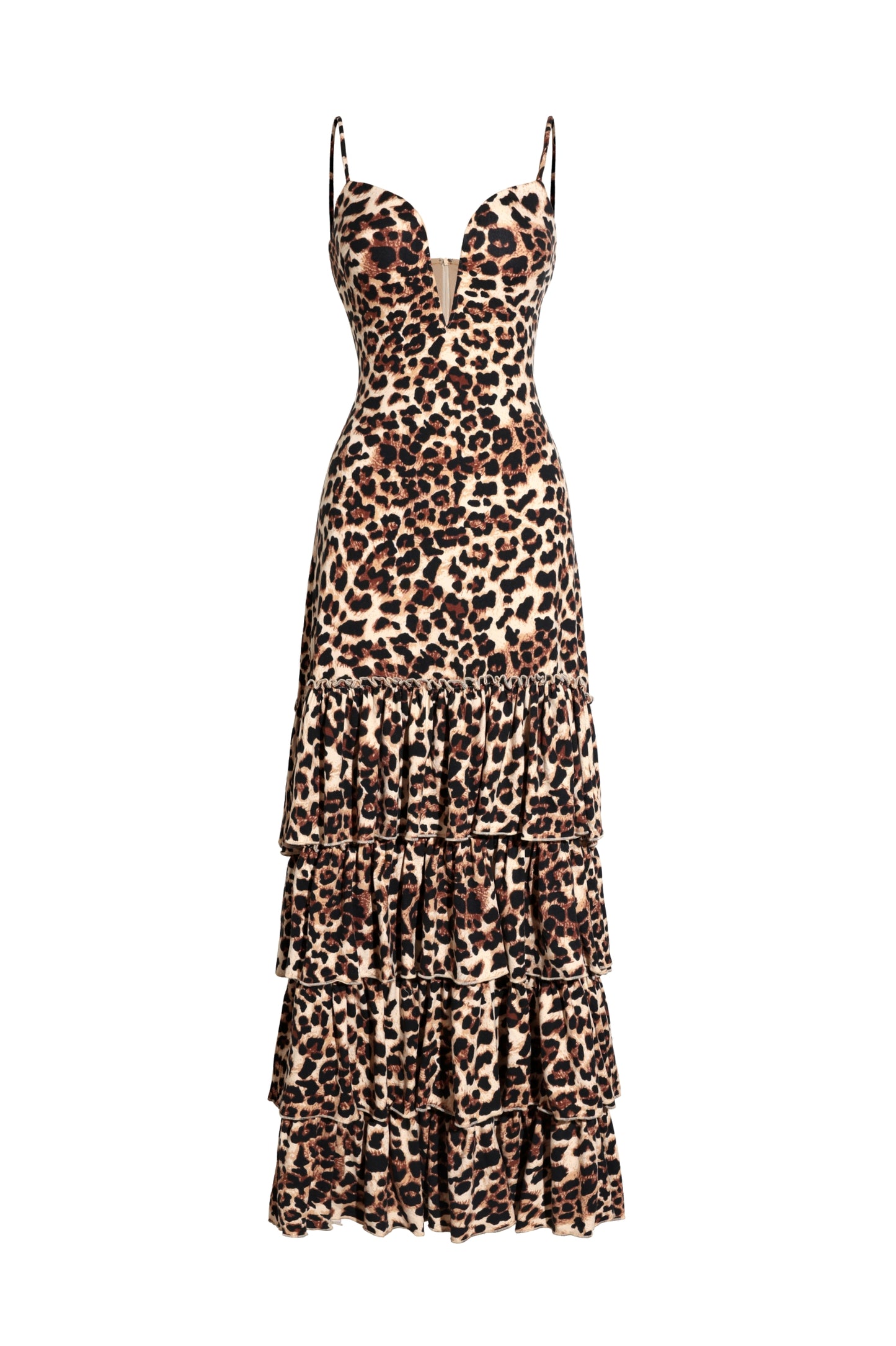 Maxi Dress Zambezi com Decote Profundo e Costas Nuas