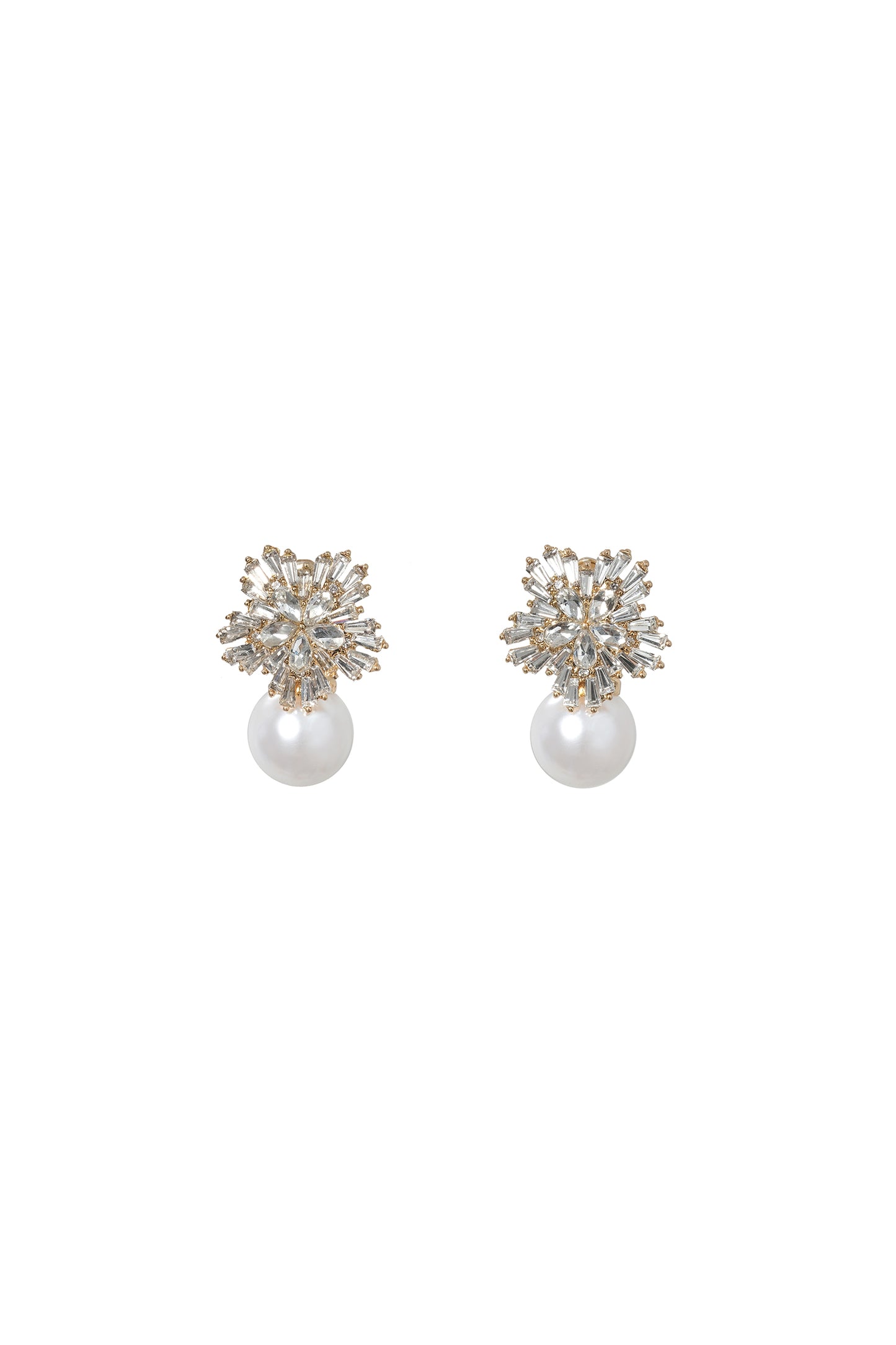 Brincos Zaha Diamond Pearl