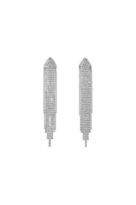 Brincos Maxi Rosie com Diamante e Borla