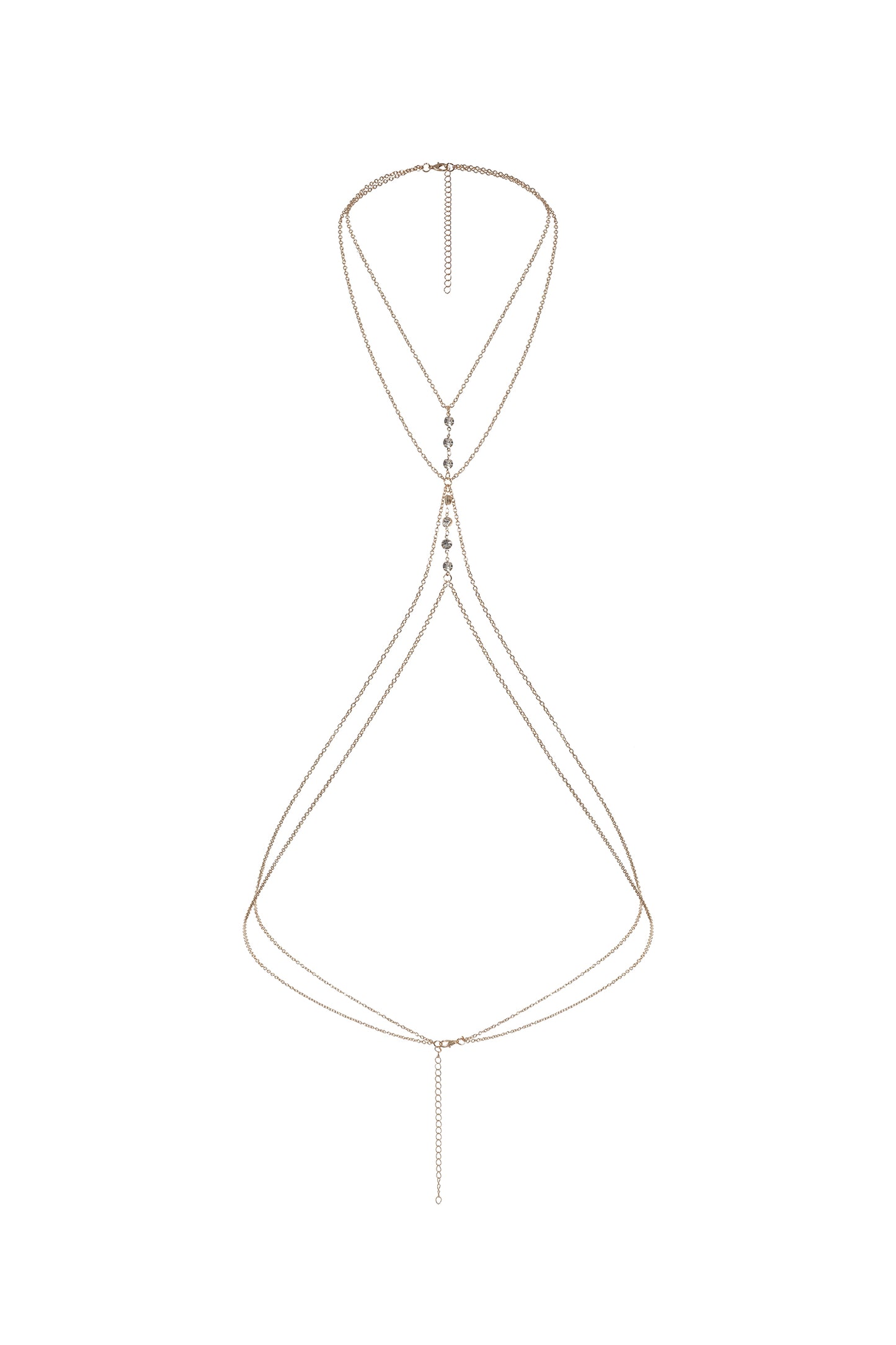 Body Chain Diamond Print Double Decker