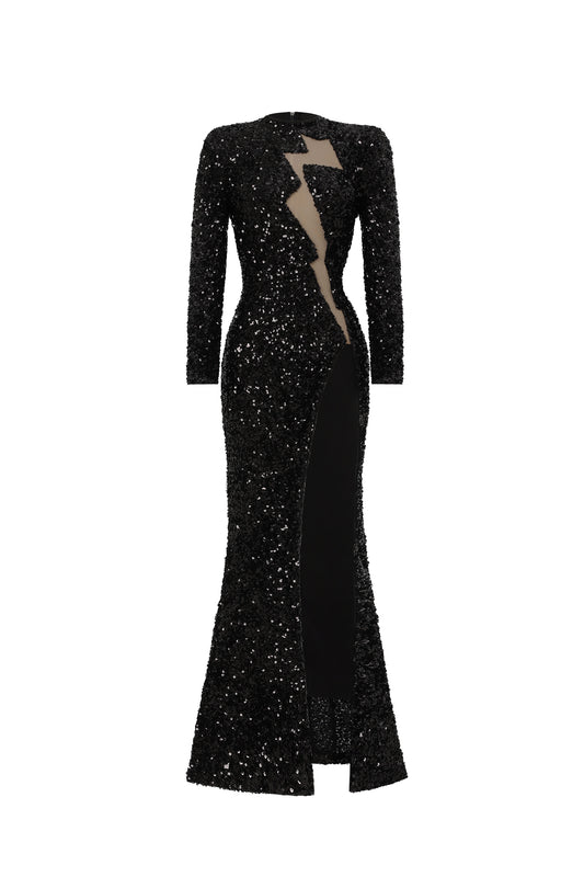 Vestido Maxi Rebeka em Paetê