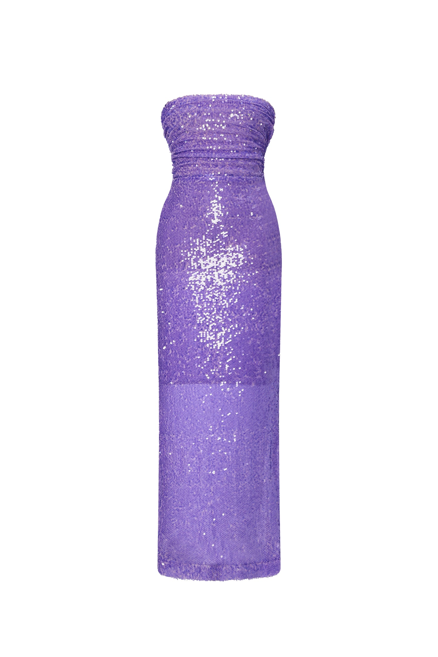 Vestido Xapana Paetê Costas Nuas Longo
