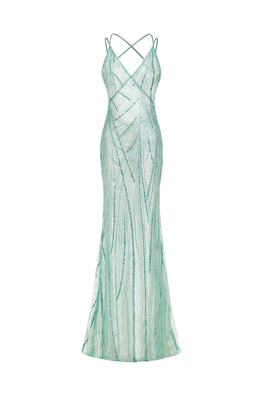 Vestido Maxi Hilia com Brilho