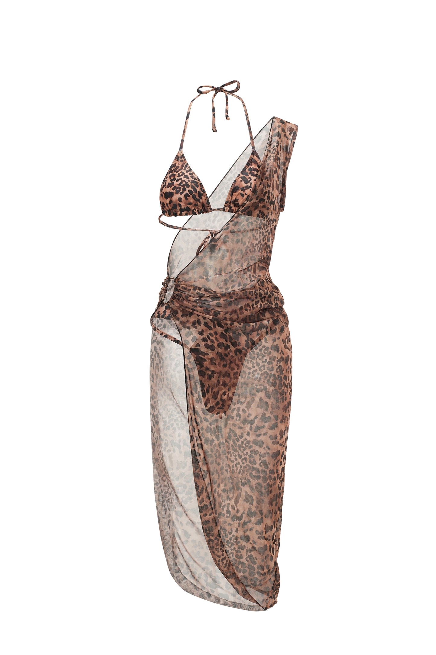 Biquíni Three-Piece Zaka Leopardo