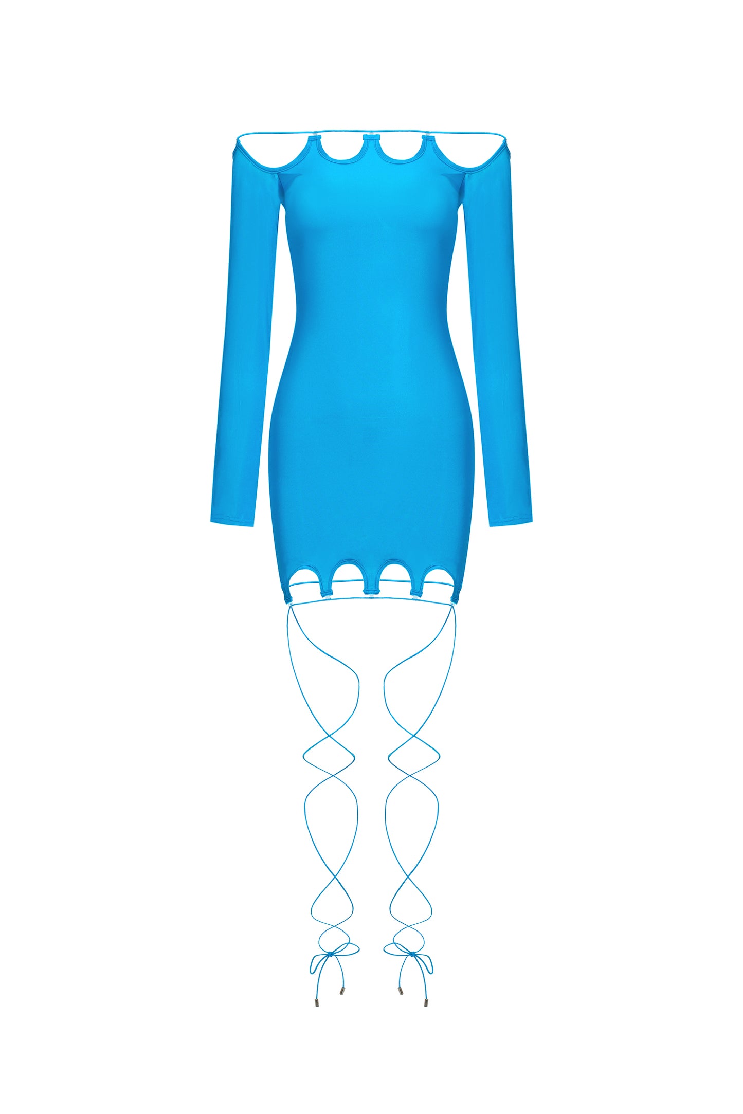 Vestido Mini Quana — Azul