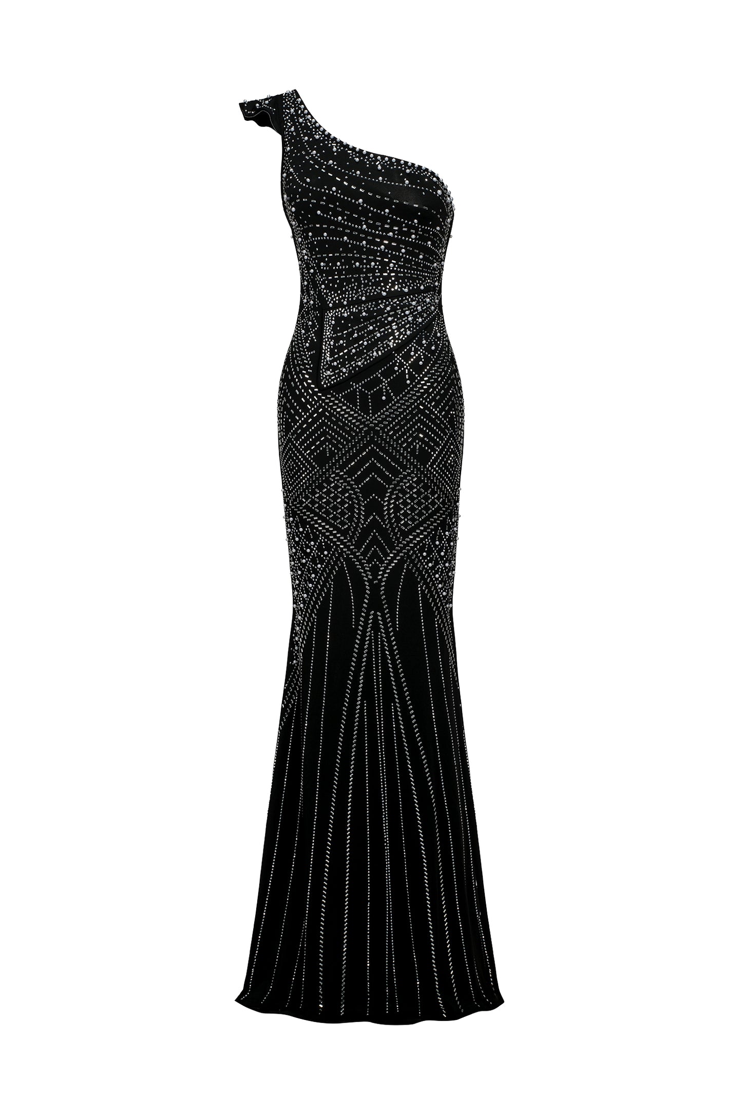 Vestido Maxi Ferina Gola Assimétrica