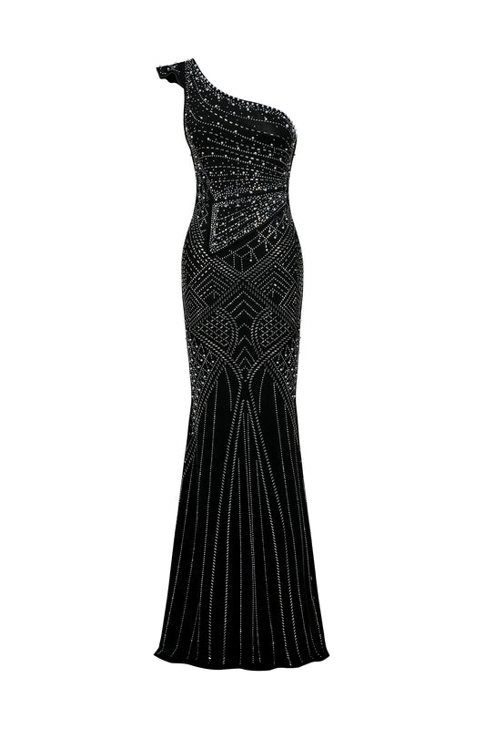 Vestido Maxi Ferina Gola Assimétrica