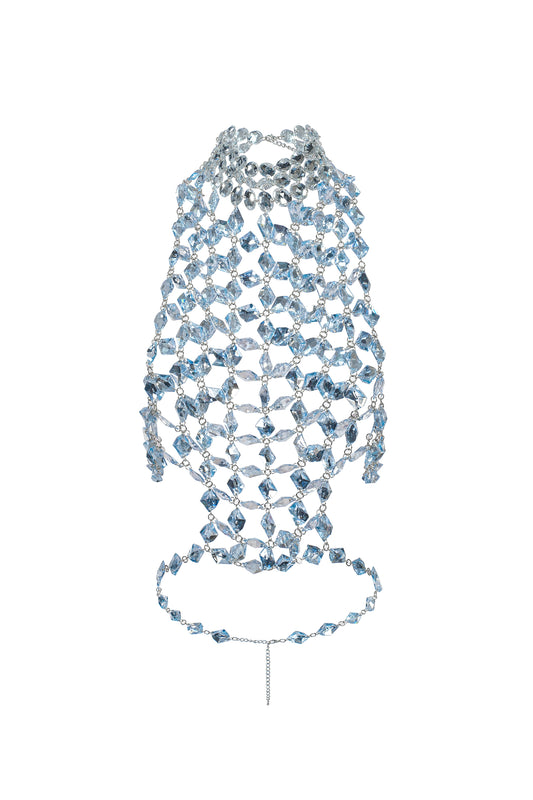 Top Halter Jacova com Aplicações de Diamante
