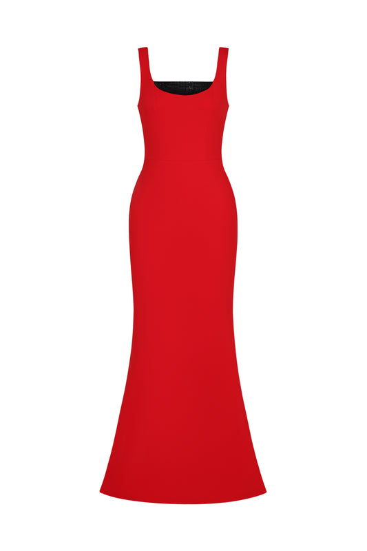 Vestido Maxi Halter Meryl com Brilhantes