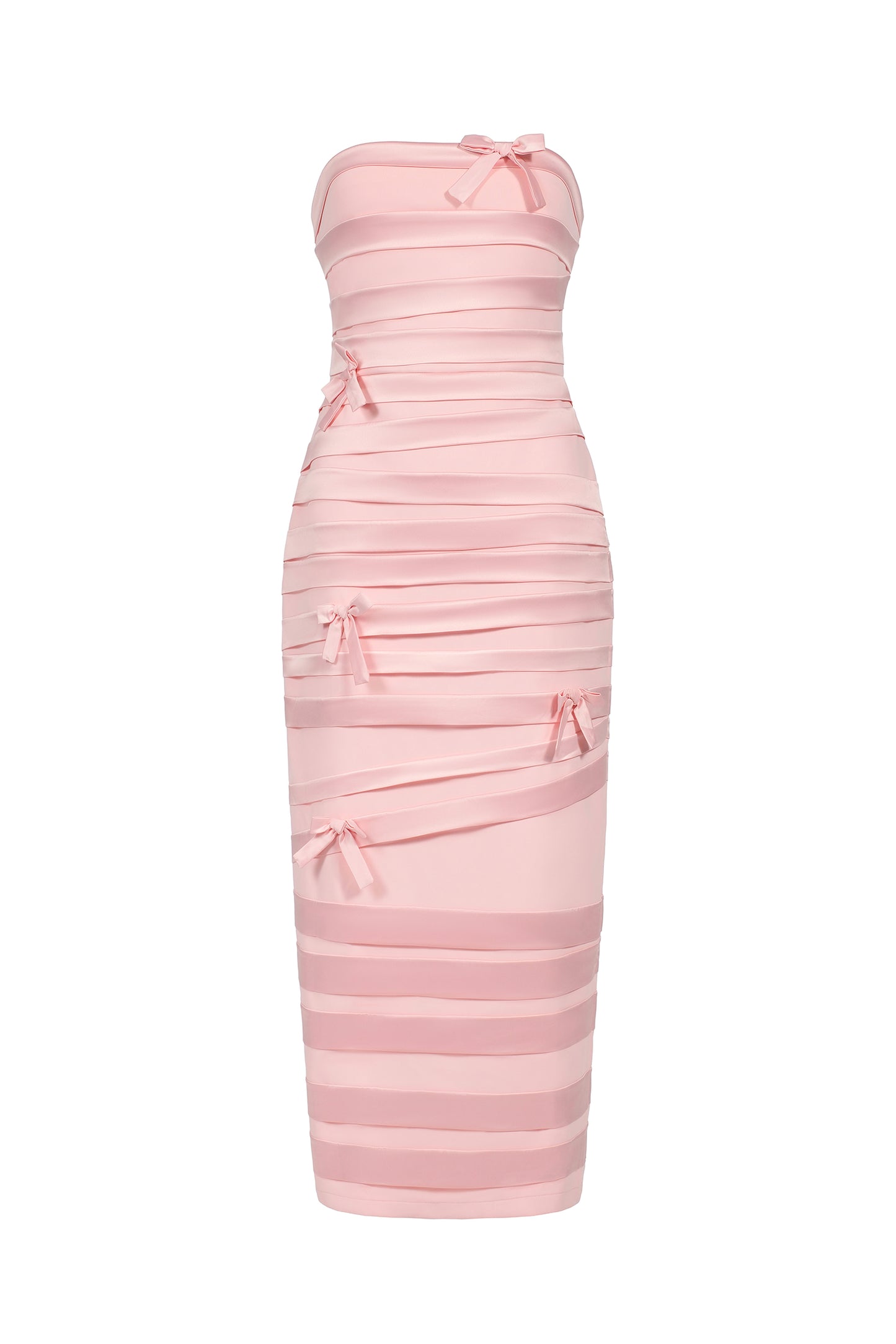 Midi Dress Gayu com Laço e Pregas