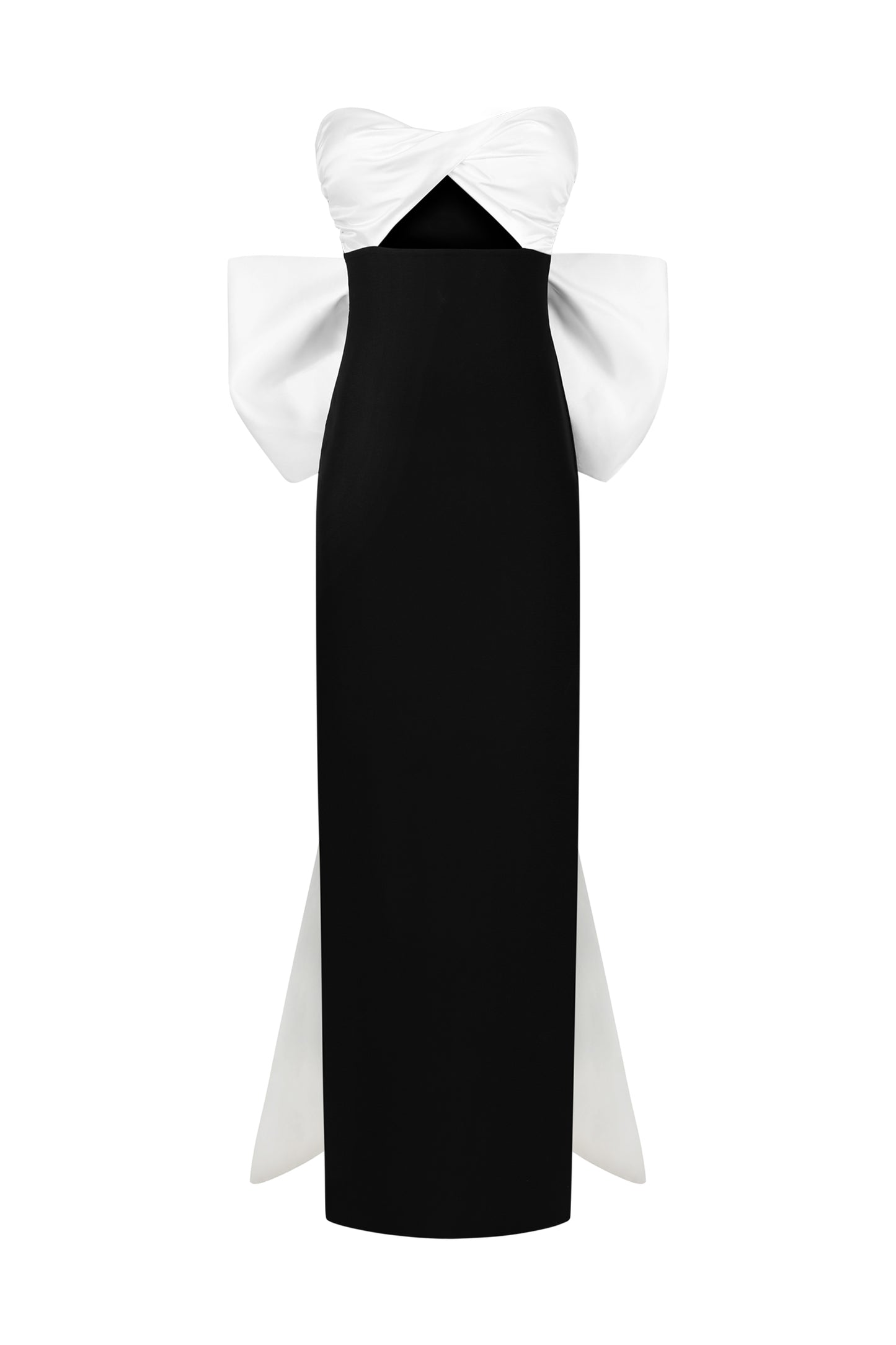 Vestido Maxi Bandage Raidah com Recortes e Laço