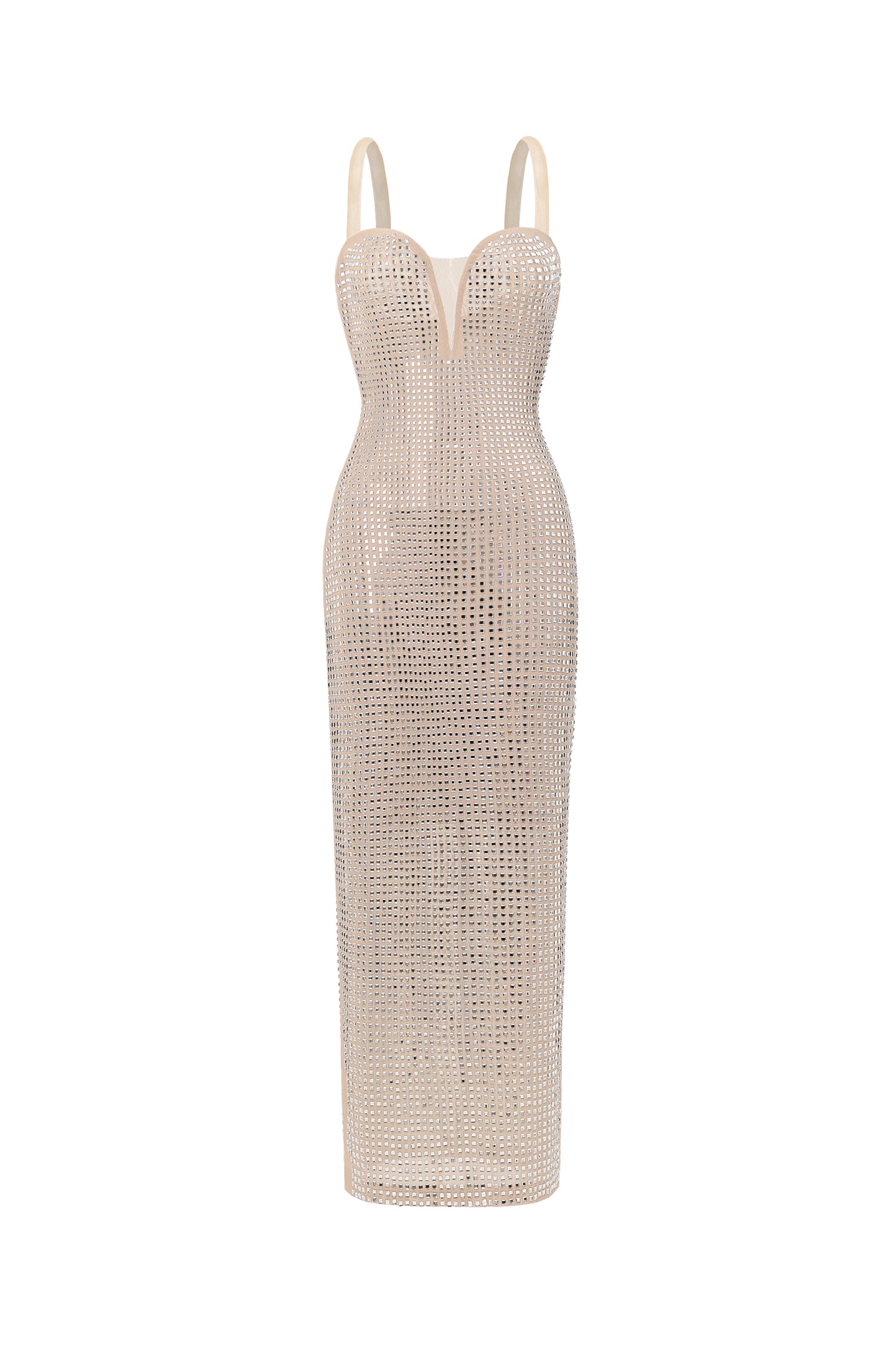 Vestido Midi Logan sem Mangas com Flor Diamante