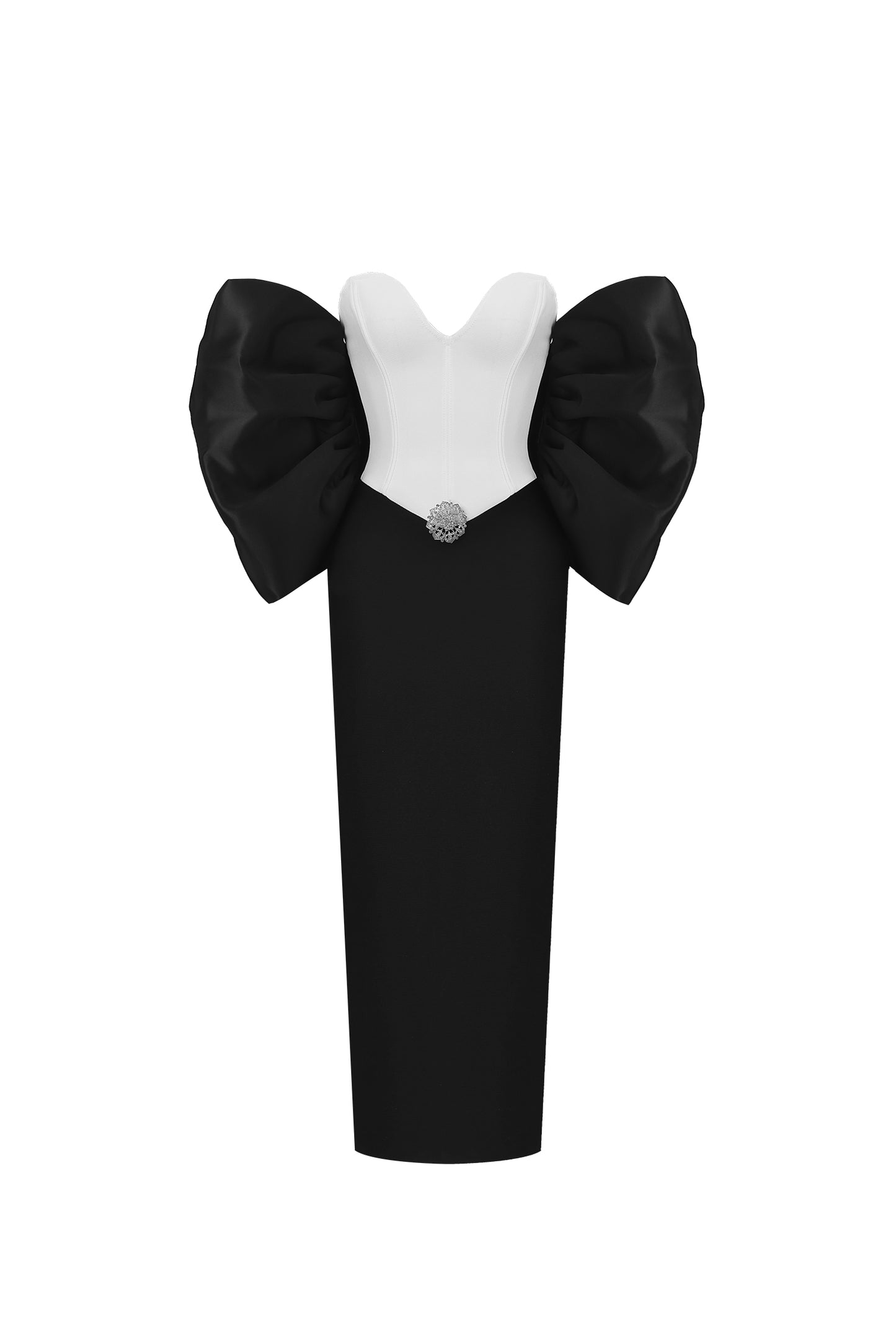 Maxi Dress Fabiola com Laço e Detalhe Bandage