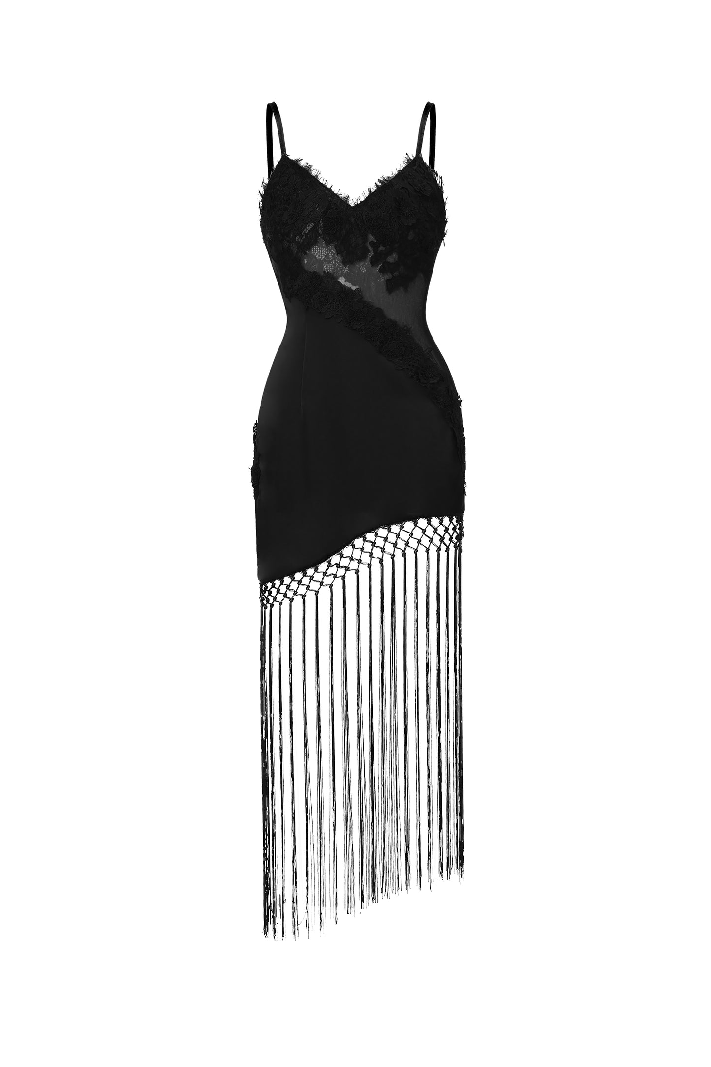 Vestido Maxi Gracie com Flores e Franjas