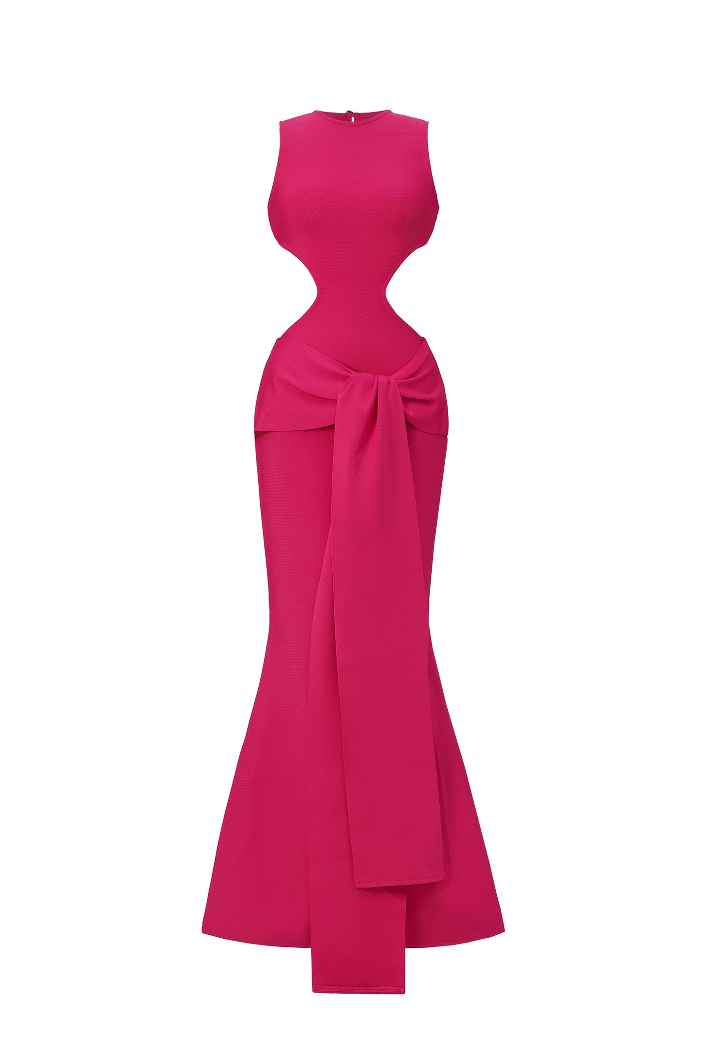 Vestido Maxi Tinnie Sem Mangas com Recortes