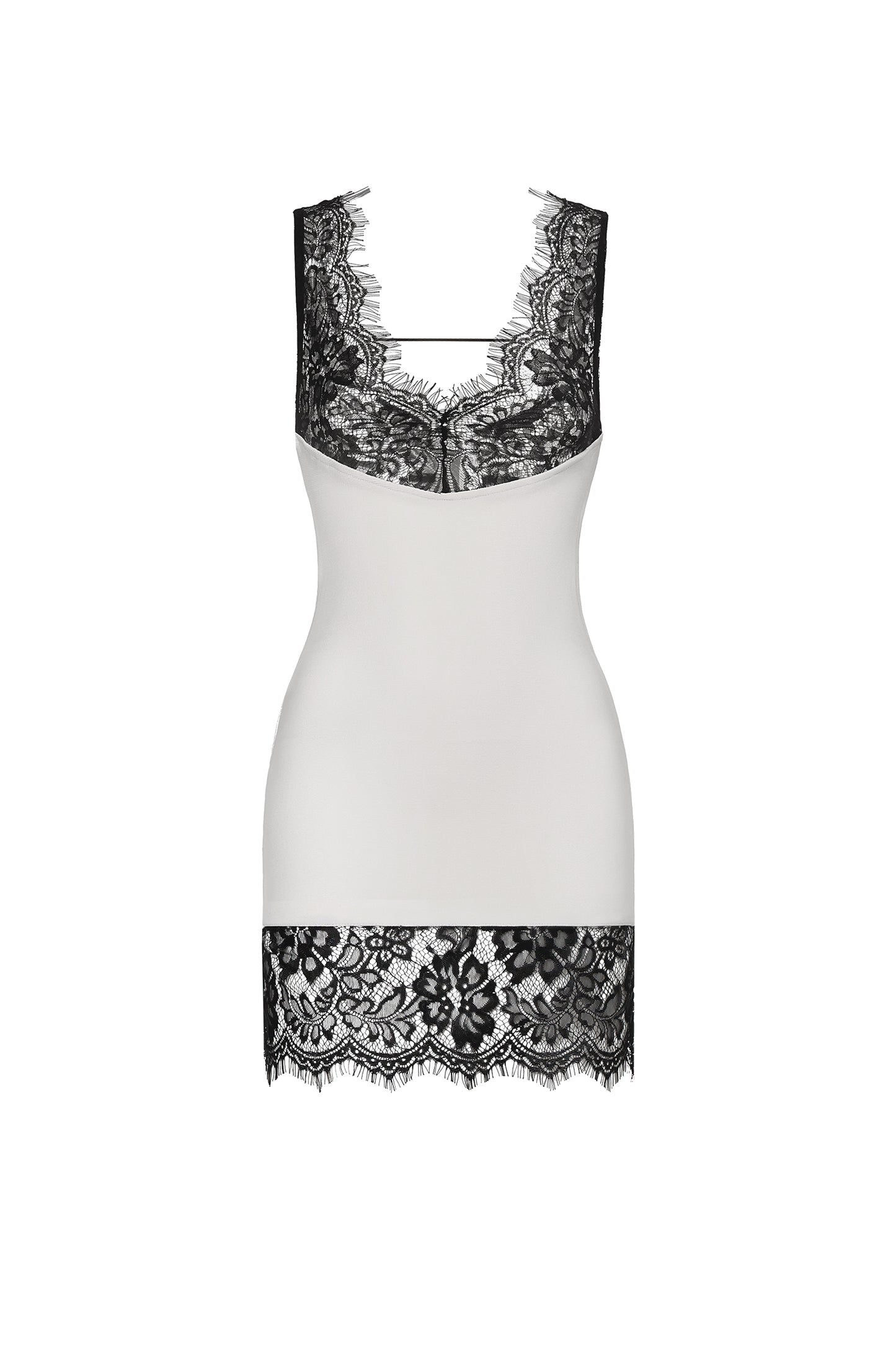 Vestido Mini Vocca com Decote em V e Renda