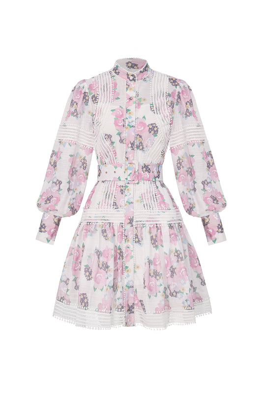 Vestido Myrna com Detalhes em Renda